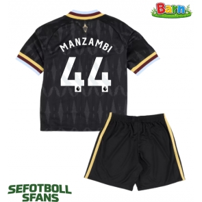Aston Villa Johan Manzambi #44 Bortaställ Barn 2026-27 Kortärmad (+ Korta byxor)